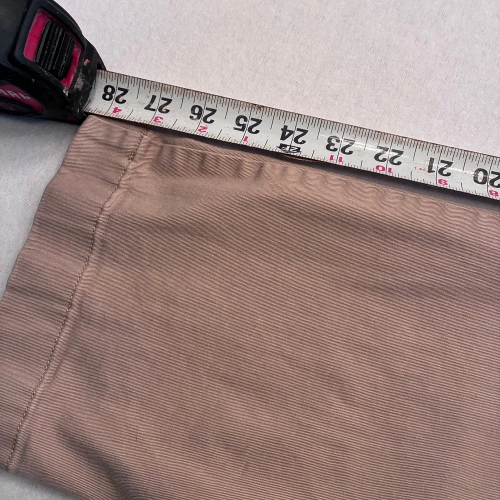 J.Crew Flex Straight Chino Pants Mens 32x30 Tan Khaki Stretch Cotton Trousers